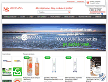 Tablet Screenshot of medisana-shop.lt